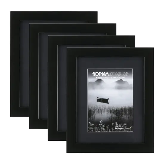 Gotham Deep Complete Picture Frames - Black - 9x12" - 1-5/8" Deep Frame Break Resistant Acrylic Glazing - Professional Quality Frames for Heavy Duty Canvases or Prints -Made in the USA {1}