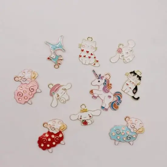 Cute Animal Enamel Charms 26Pcs {3}