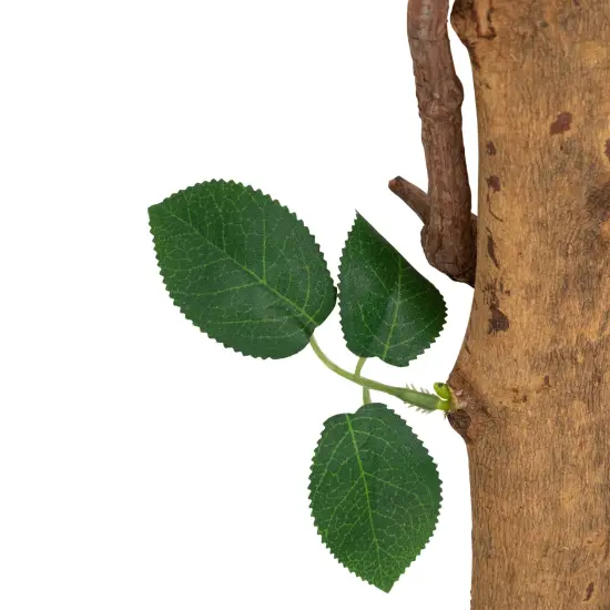 Northlight Potted Floral Artificial Roses in Bloom Garden Tree - White - 4' Green {7}