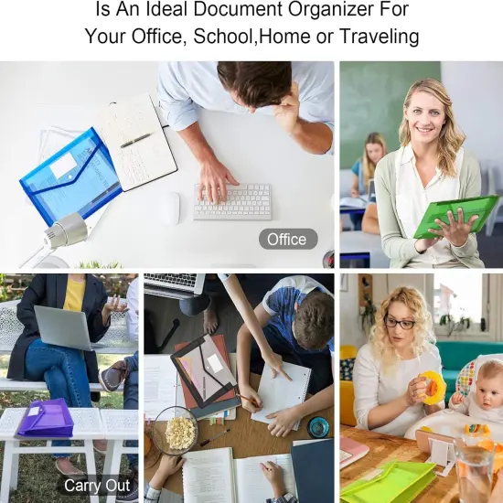 Plastic File Wallet Envelope {5}