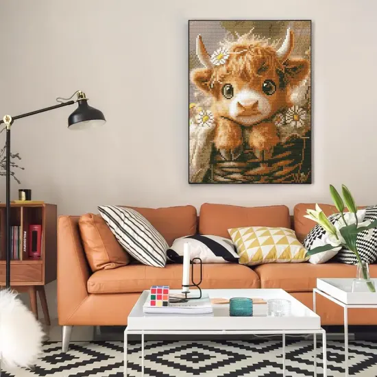 5D Baby Cow Diamond Painting Kits for Beginners12 x 16 Inch {6}