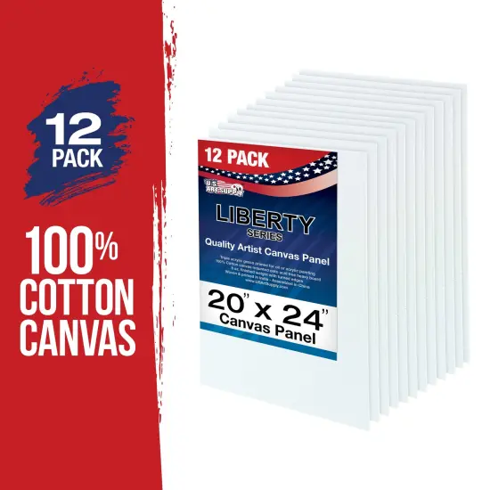 20" x 24" Professional Artist Quality Acid Free Canvas Panel Boards for Painting 12-Pack {2}