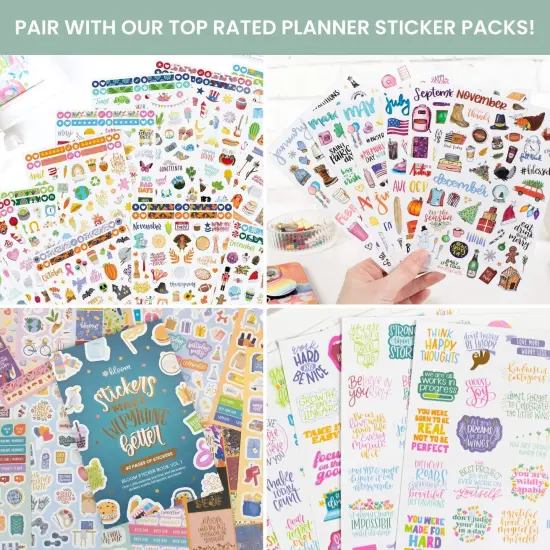 bloom daily planners 2025-26 Academic Planner, Hard Cover, 8.5" x 11", Garden Party, Beige {6}