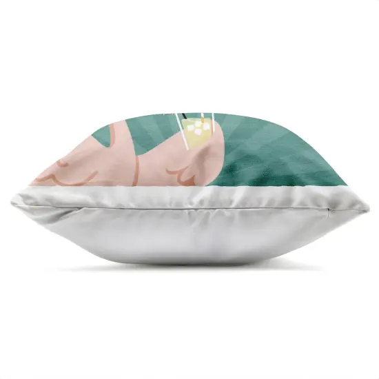 Stupell Industries Cheers To You Flamazing Outdoor Printed Pillow design by Sarah Hickman, 18 x 7 x 18 {3}