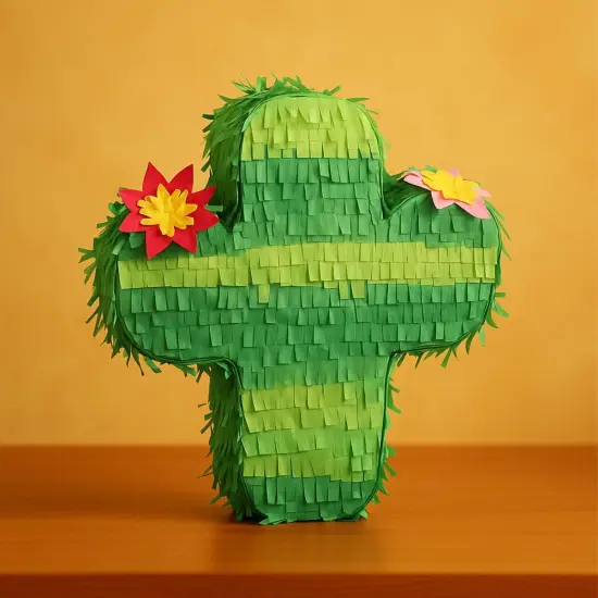 4 Pack Mini Donkey Pinata and 4 Pcs Mini Cactus Pinatas - 8 Piece Cinco de Mayo Combo Pinata - Fiestas Decorations Party Favors {3}