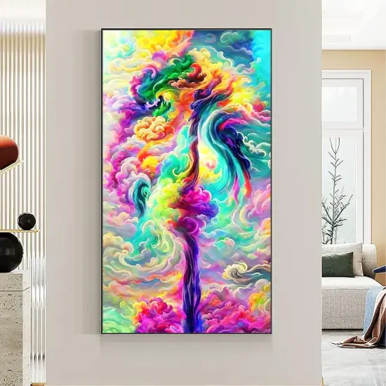 Abstract Large Diamond Painting Kits for Adults (27.6 x 15.7 inch), 5D Diamond Art Full Round Drill DIY Embroidery Pictures Arts Paint by Number Kits for Home Wall Decor {5}