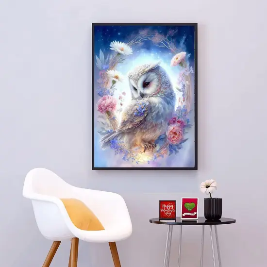 Diamond Painting Kits for Adults Owl Flower DIY 5D Full Drill Diamond Painting Kits for Adults Kids Beginner，for Home Wall Decor, Gem Art 12 x 16 Inches {3}