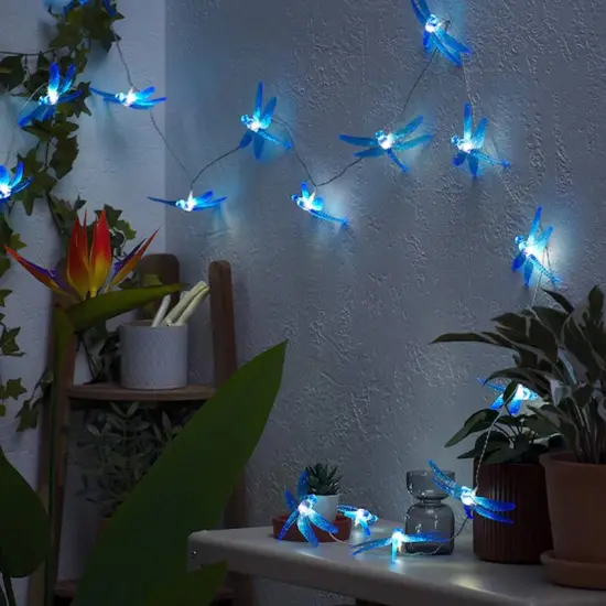 LED String Light with 16 Lights Outdoor Dragonfly Design {6}