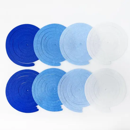 36 Pcs Blue Hanging Swirl Decorations for Party Decorations {3}