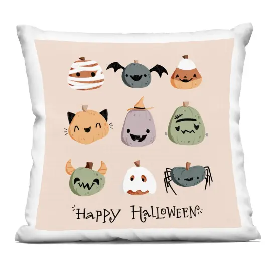 Stupell Industries Cute Halloween Costume Pumpkins Decorative Printed Pillow design by Sarah Hickman, 18 x 7 x 18 {1}