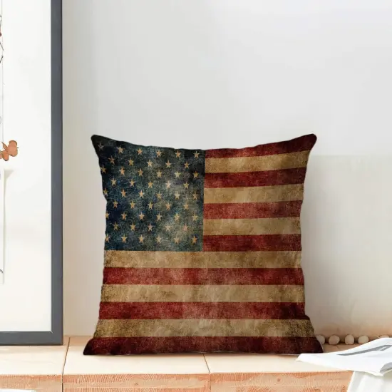 18 x 18 Inch Set of 2 Throw Pillows Covers for 4th of July Decorations {3}