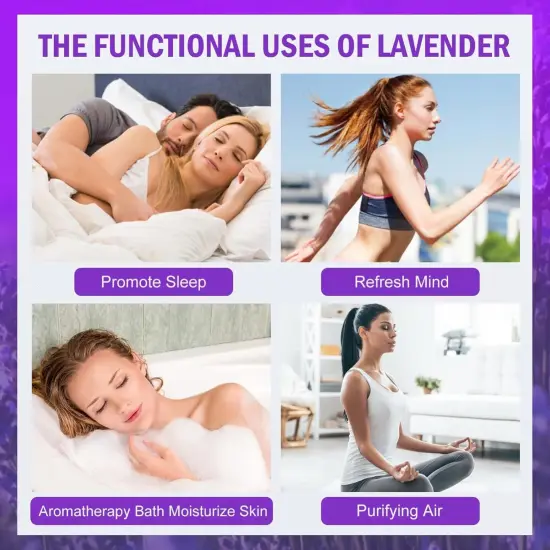 Dried Lavender Bundles 100 Natural Dried Lavender Flowers for Home Decoration, Photo Props, Home Fragrance, 2 Bundles Pack {5}