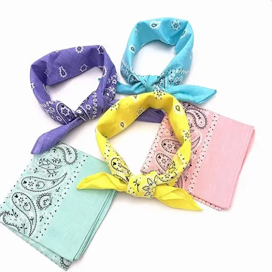100% Cotton 10 Pack Fine Bandanas {3}