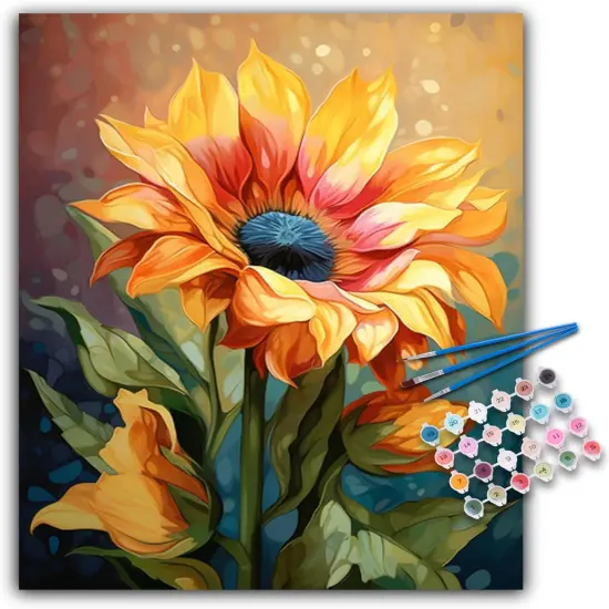 Paint by Numbers Kit for Adults Beginners, Sunflower Acrylic Adult Paint by Number Kits on Canvas, Sunflower Digital Oil Number Painting Kits for Home Decor Gift 16"x20" {1}