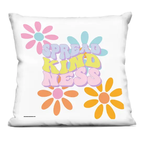 Stupell Industries Groovy Spread Kindness Decorative Printed Pillow design by Jesse Keith, 18 x 7 x 18 {1}
