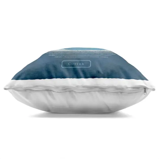 Stupell Industries Maritime Cutter Sailboat Decorative Printed Pillow design by Susan Arnot, 18 x 7 x 18 {3}