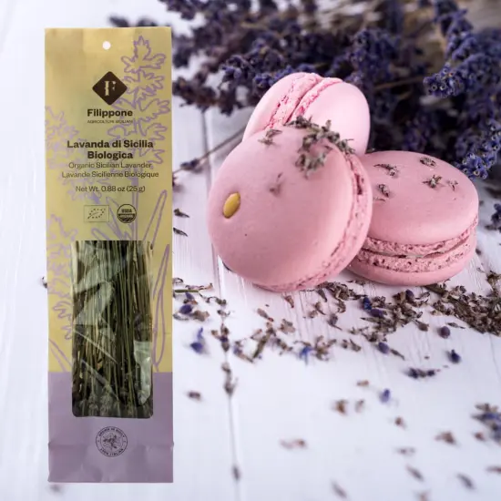 Organic Dried Lavender Bunch 25 g (0.88 oz), Freshly Grown in The Mountains of Sicily, Culinary Lavender, Italian Dried Lavender Branches, Herb, Spices, Certified USDA Organic {4}