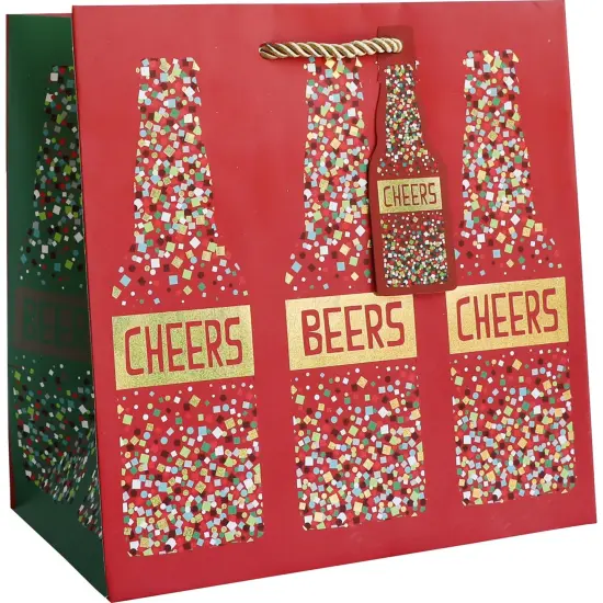 Pack/6: Party Bottles Gift Bag - 10 x 4 x 8" {1}