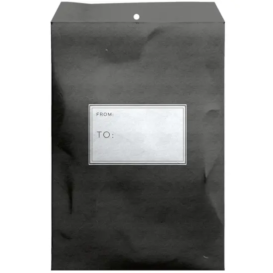Pack/6: Black Theme Mailing Envelope - 9 x 1/2 x 12" {1}