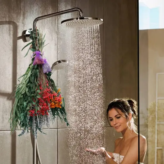 128 Pcs Mixed Real Dried Eucalyptus Stems, 100% Natural Preserved Eucalyptus Leaves with Lavender & Rose Flower Sachet Bundles, Greenery for Hanging Shower, Plant Fragrance, Wedding Decor {4}