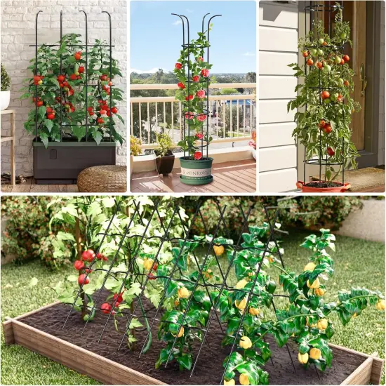 Tower Obelisk Garden Trellis for Climbing Plant - 73.6inch {5}