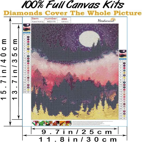 Diamond Art Kits,Abstract Diamond Painting Kits for Adults,Paint with Diamonds Round for Gift,Wall Decor(12x16) {4}