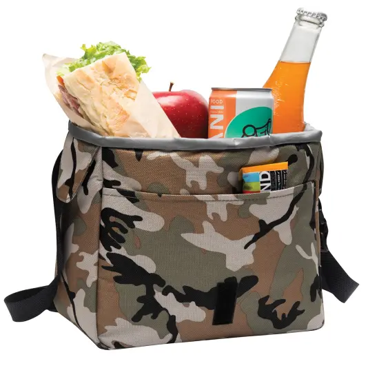 Port Authority&reg; Lunch Cooler Messenger Military Camo/ Black {6}