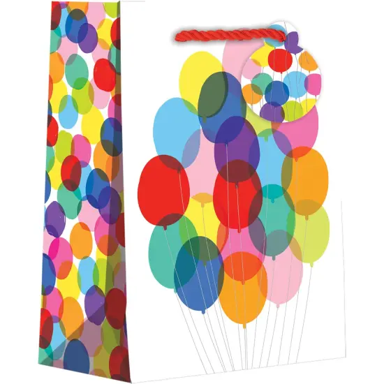 Pack/6: Bunch of Balloons Gift Bag - 6 x 3 x 7-1/2" {1}