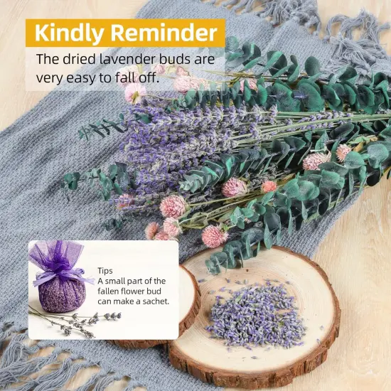 43 Pcs Dried Eucalyptus Stems & Lavender Flowers Bundle for Shower - Natural Fresh Eucalyptus Leaves Hanging Plants for Home and Wedding Decorations {4}