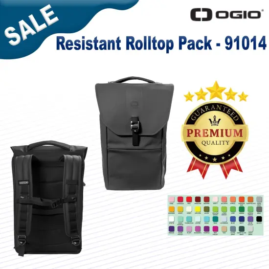 OGIO&reg; Resistant Rolltop Pack Blacktop {2}