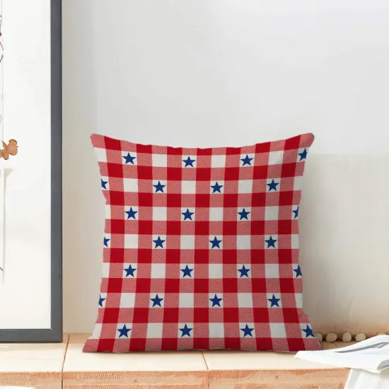 Throw Pillows Memorial Day Independence Day Outdoor Decorative Pillowcase Linen Cushion Cases for Bed Sofa Couch {3}