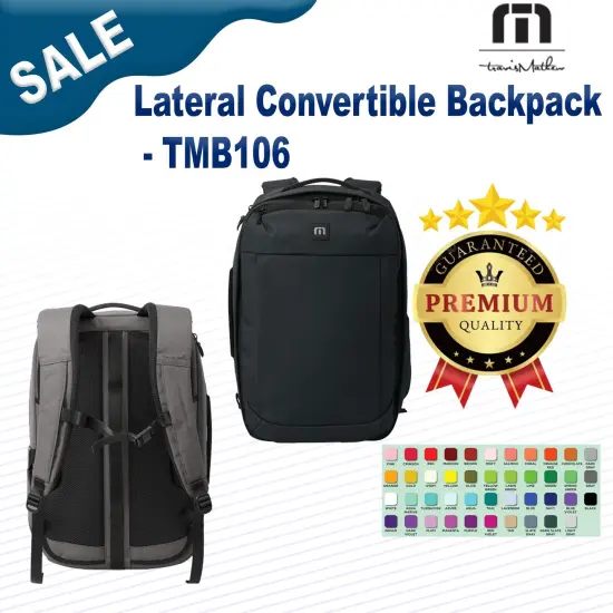 TravisMathew&reg; Lateral Convertible Backpack Black {2}