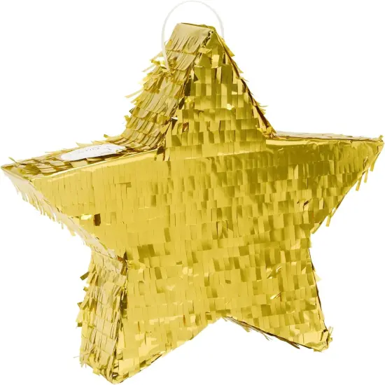 Star Pinata for Kids Birthday, Twinkle Twinkle Little Star Gender Reveal Party Decorations, Baby Shower (Small, 13 x 3 In) - Mini Pinata {1}