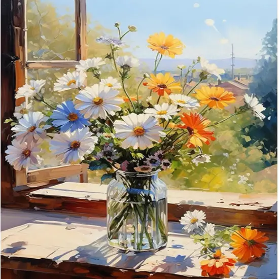 Spring Flower Diamond Painting Kit for Adults {1}