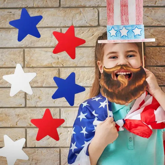 72 Pcs Patriotic 4th of July EVA Foam Star {4}