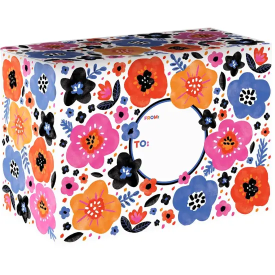 Pack/6: Modern Floral Theme Mailing Box - 12 x 6 x 9" {1}