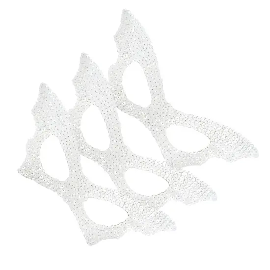 Bat Mask Sequin White {3}