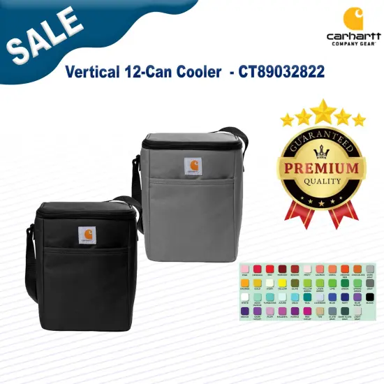 Carhartt&reg; Vertical 12 Can Cooler Black {3}
