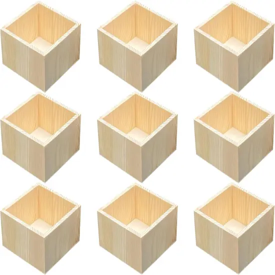 3 Pack Bamboo Storage Crates {1}