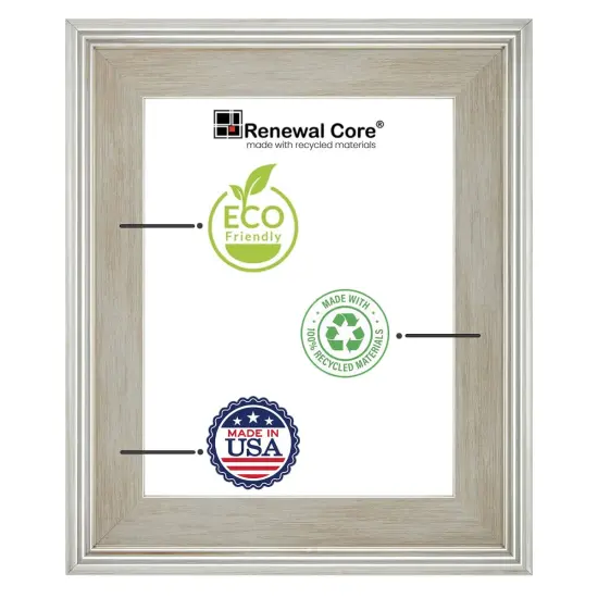 Cardinali Plein Aire Frame, Silver 6x8", 3 Pack - 3" Wide Moulding with Raised Edge -1/2" Rabbet Depth - Timeless Frame for Canvas - Made in USA {3}