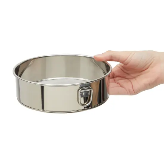 3-Piece Fine Mesh Sieve Strainer Set, Stainless Steel Professional Round Flour Sifters for Baking (3 Sizes) Silver {5}