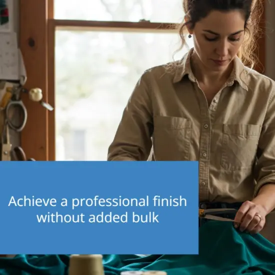 9" x 5 yd Fusible White 100% Cotton Woven Iron On Interfacing {5}