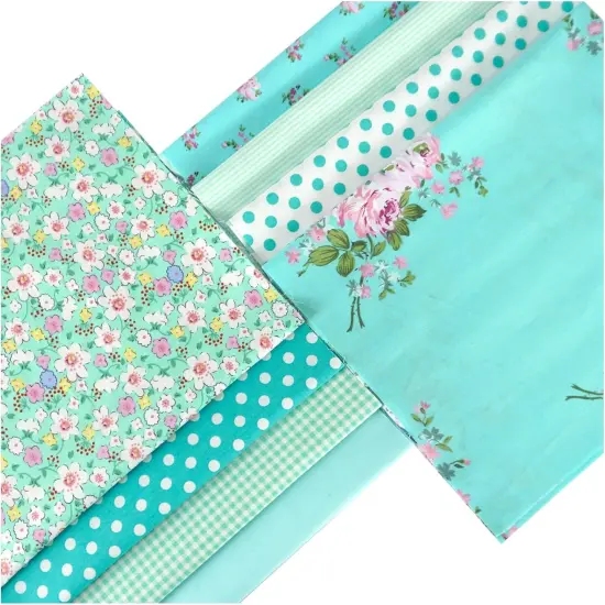 8pcs Craft Fabric Bundle 100% Cotton Quilting Fabric 18x22 Inches {1}