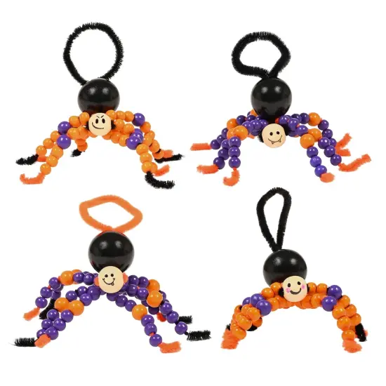 Create Your Own Halloween Bead Spiders {1}