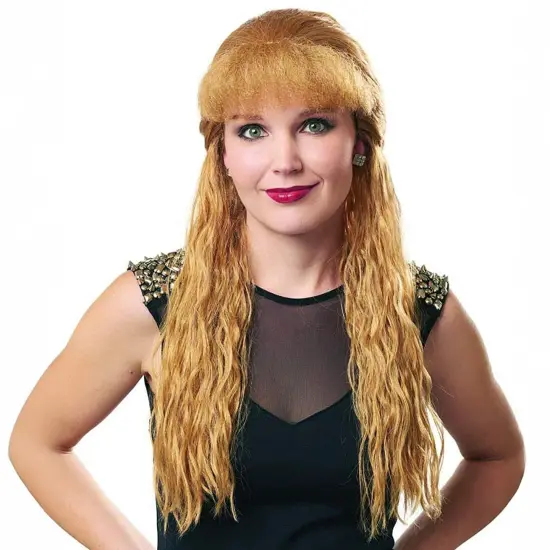 80s Skater Blonde Adult Costume Wig | One Size {1}