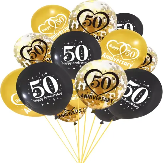 30pcs 50th Anniversary Decorations Kit {1}