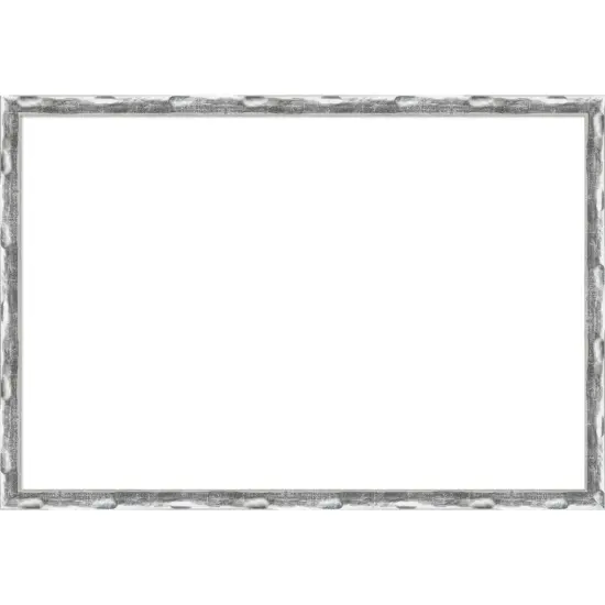 Scratched Wave Chrome Framed Dry Erase Magnetic Board {1}