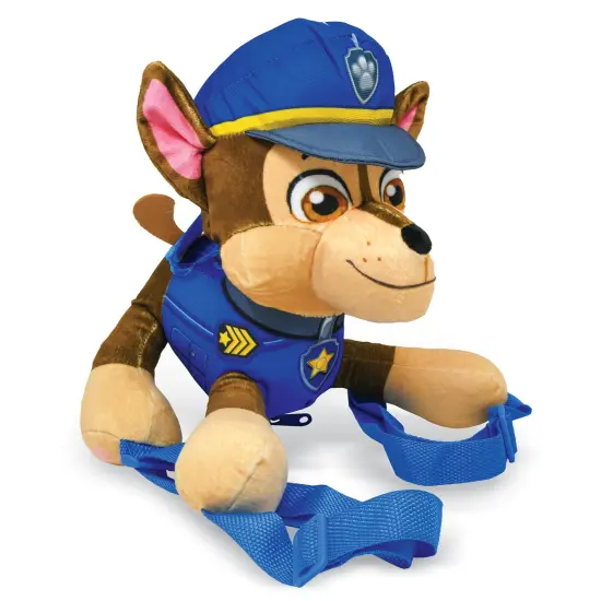 Collections Etc Paw Patrol Chase Plush Zippered Backpack {4}