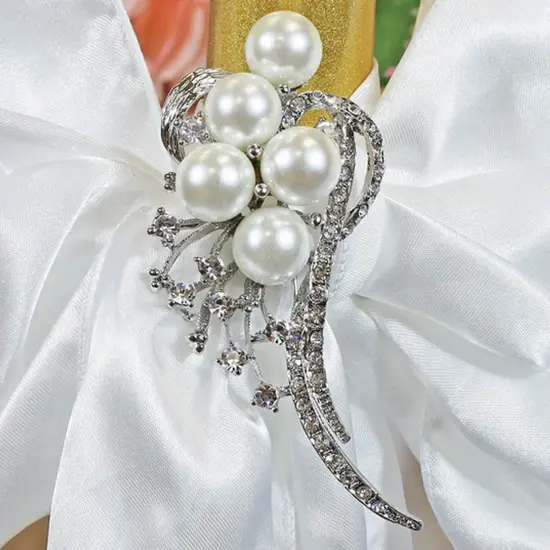 Shooting Star Rhinestone Chair Sash Buckle Silver Metal Accent 2 Inch Width {5}