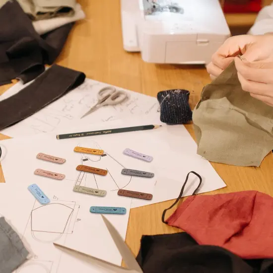 Handmade Leather Labels Faux {4}